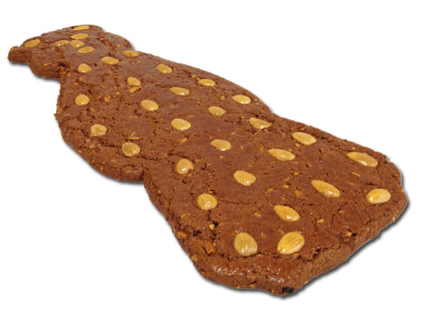 Grote speculaaspop met amandelen